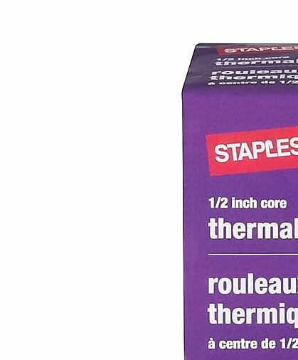 Staples Thermal Fax Paper White 98-Ft L x 8 1/2-Inch W 6 Rolls/Ct, For Office, School & Home