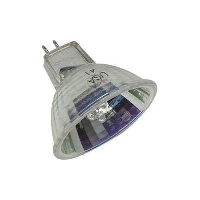 GE 21613 OVERHEAD PROJECTION HALOGEN LAMP, QUARTZLINE MULTI-MIRROR TECH, BULB SHAPE MR16, BASE GY5.3, 82 VOLT INPUT, 410 WATT, 3300 K COLOR TEMPERATURE. 3-PACK