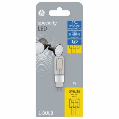 GE Lighting 93129030 LED Light Bulb, Clear, Filament Design, 2-Watts, 400 Lumens - Quantity 1