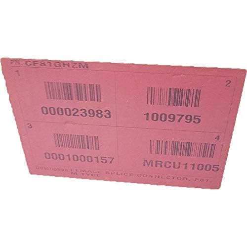 PPC F81 Splice Barrel Connectors CF81GHZM High Frequency 3GHz Belden Female to Female F-Type Coaxial Dual Female Splice Adapter Coupler (100) pcs Sealed Bag | Works with Wall Plates |