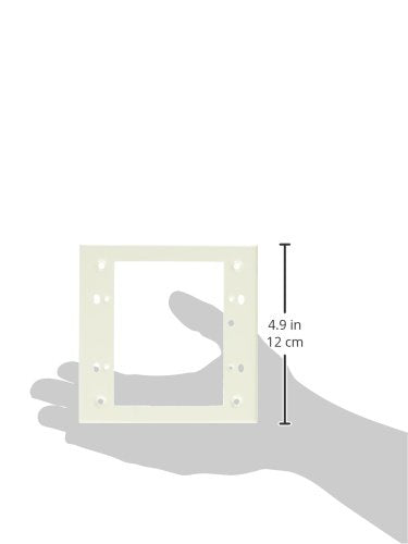 Legrand Wiremold V5751-2 Metal Raceway for Extending Power, 500 and 700 Series, 2 Gang Flush Type Extension Adapter Box, 15/16" Deep, Ivory (1 Pack)