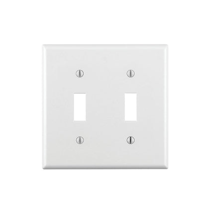 Leviton 88009 Double Toggle Switch, Standard Size, White