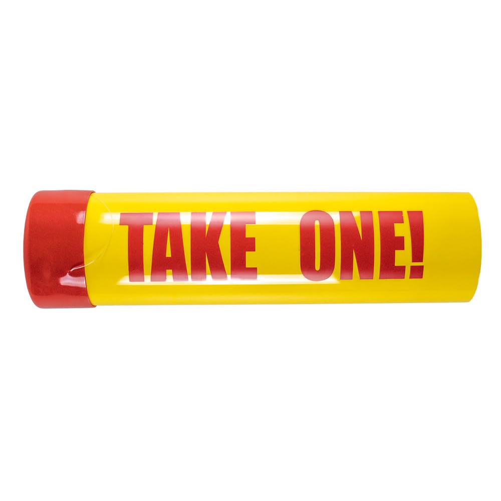 Durable Plastic Take One Tube 15.5 x 3 inches - Protects Info Sheets