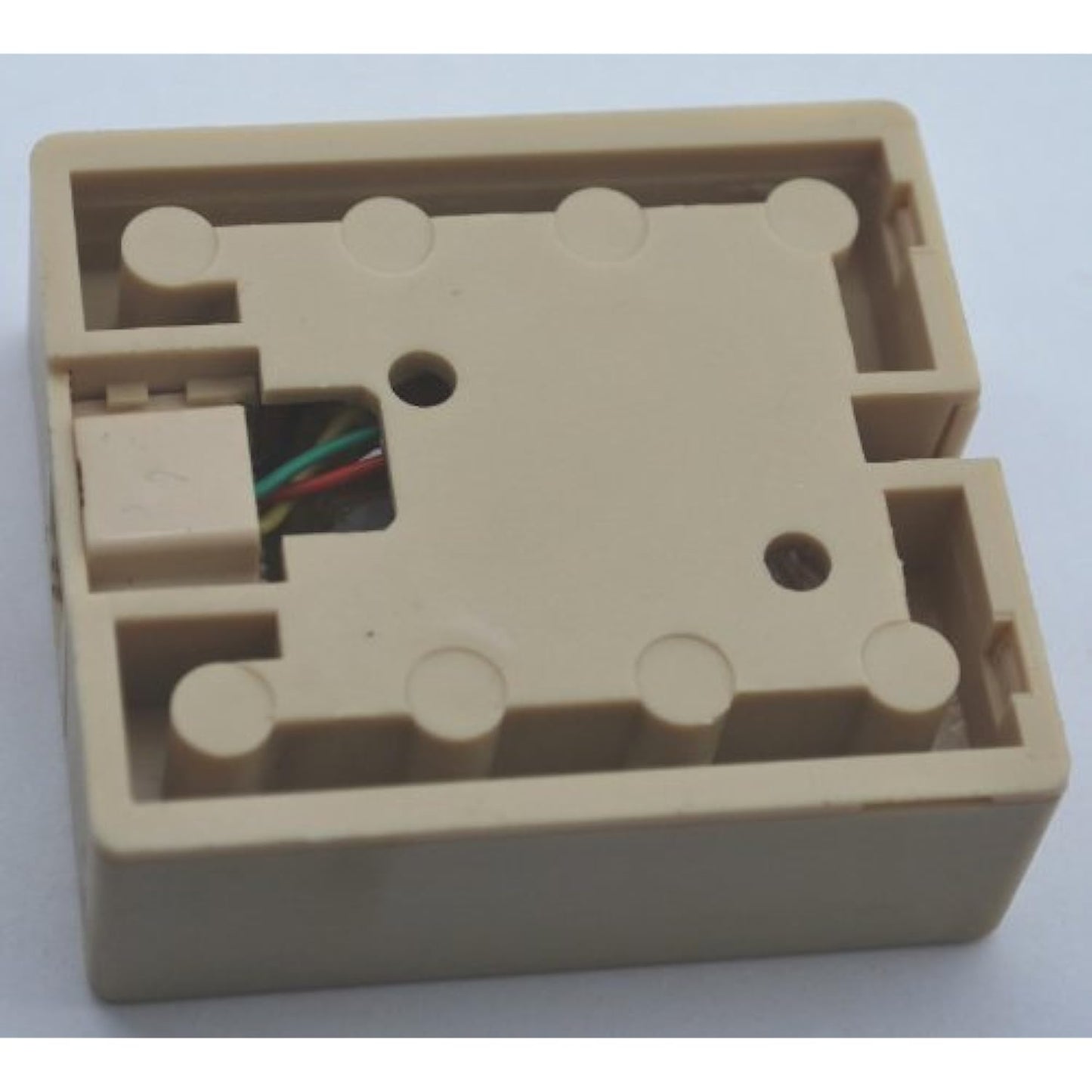 New Perfect Vision PVMSJ4 Ivory Telephone Surface Mount Jack Modular Phone RJ11