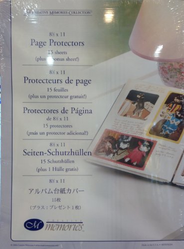 Creative Memories Page Protectors for 8 1/2 X 11 Scrapbook Pages by Creative Memories