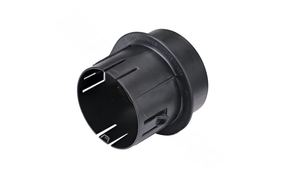 NDS Draintech 3 in. Spigot each Hub Plastic Adapter 1 pk