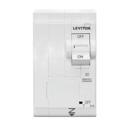 Leviton 2nd Gen Smart Circuit Breaker with Remote Control, Standard, 2-Pole 20 Amp, 120/240-Volt and 120/208-Volt, 10kA Interrupt Rating, LB220-ST