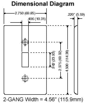 Leviton 88009 Double Toggle Switch, Standard Size, White