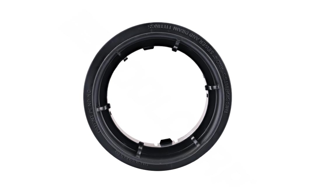 NDS Draintech 3 in. Spigot each Hub Plastic Adapter 1 pk