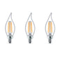 Philips LED Classic Glass Dimmable BA11 Bent Tip Light Bulb: 500-Luman, 5000-Kelvin, 5.5-Watt (60-Watt Equivalent), E12 Base, Clear, Daylight, 3-Pack
