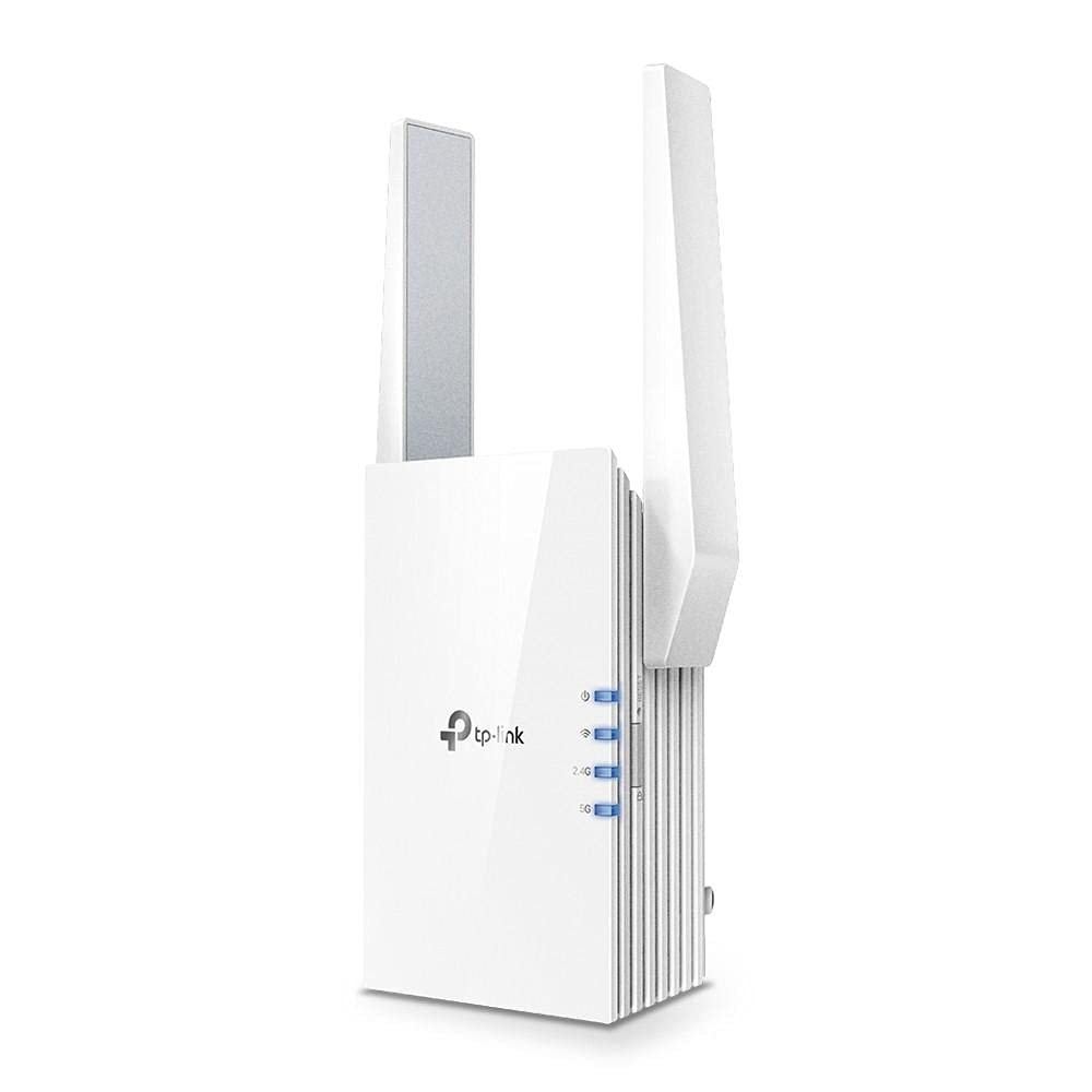 TP-Link AX1500 WiFi 6 Extender, Up to 1500Mbps, Next-Gen Dual Band WiFi Booster, WiFi Repeater with Gigabit Port, Access Point Mode, 2 External Antennas, Easy Set-Up, OneMesh Compatiable(RE505X)