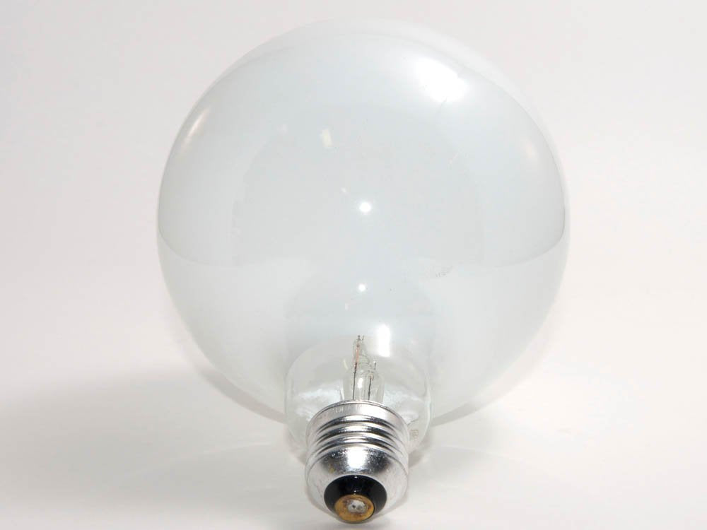 Philips 60W 120V G40 White Long Life Globe Bulb, E26 Base