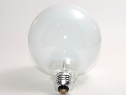 Philips 60W 120V G40 White Long Life Globe Bulb, E26 Base
