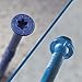 Tapcon 3/16 x 2-3/4 Inch Blue Climaseal Hex Head Concrete Anchors, 25 PCS, Corrosion Resistant Coating, Heavy-Duty Concrete and Masonry Screws, Superior Holding Strength, Drill Bit Sold Separately