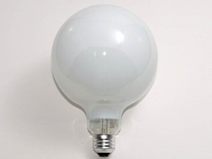 Philips 60W 120V G40 White Long Life Globe Bulb, E26 Base