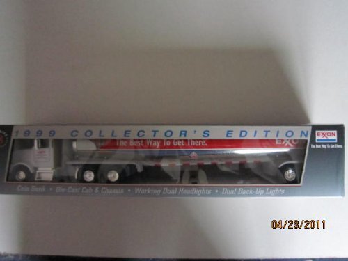 Exxon 1999 Collector's Edition Die-cast Tanker Truck Coin Bank by US Import Company