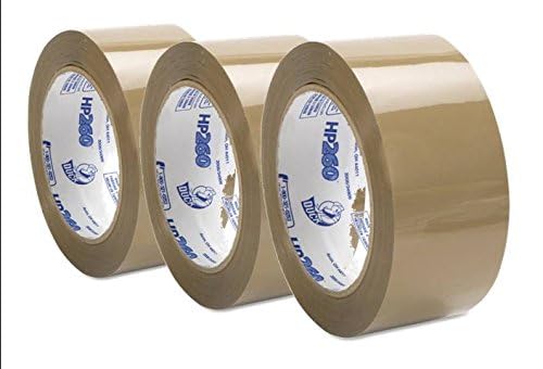 Duck Brand HP260 Tan Packaging Tape (High-Performance 3.1 Mil), 1.88-inch x 60 yards, #299009 - 3 ROLLS