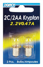 41-1662 2-Pack 2C/2 'AA' Kpr104 Krypton Bulb - Quantity 1
