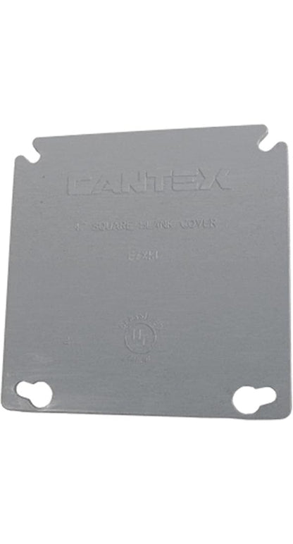 Cantex Industries Blank Cover PVC SQ 4"