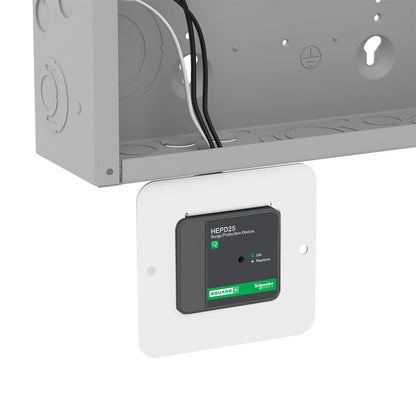 Square D by Schneider Electric Square D HEPD25 Universal Whole House Surge Protection Device, 1-Phase, 3-Wire for 120/240V, 25kA