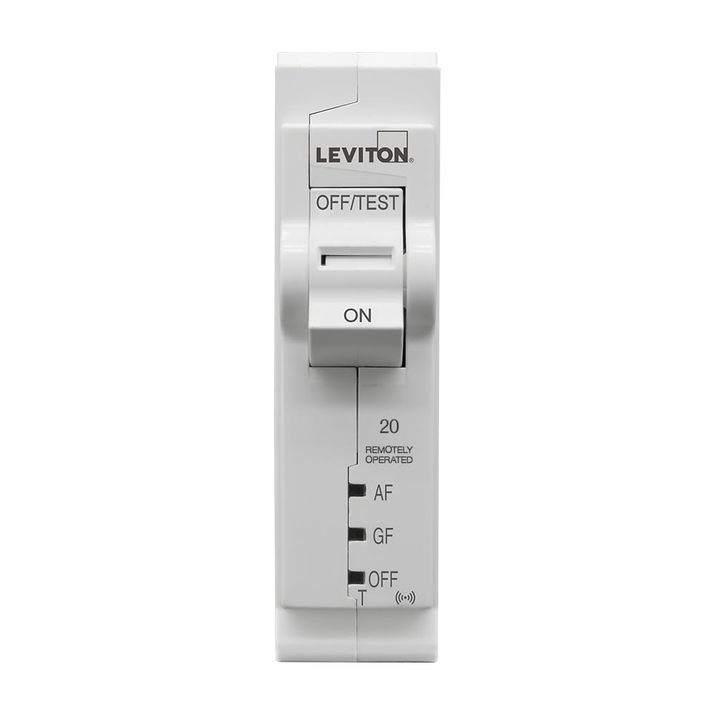 Leviton LB120-DST 2nd Gen Smart Circuit Breaker with Remote Control, Dual Function AFCI/GFCI, 1-Pole 20 Amp, 120-Volt, 10kA Interrupt Rating