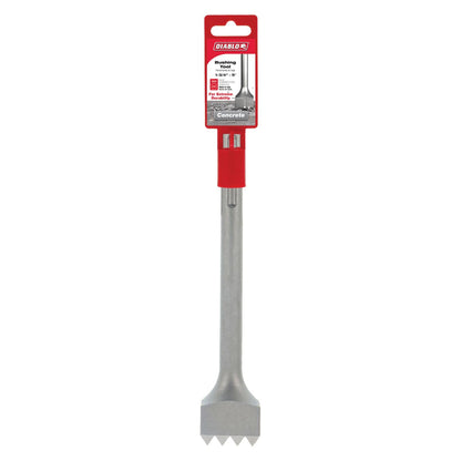 Diablo SDS-Max Bushing Tool with Steel Body for Roughing Up Concrete and Creating Exterior Finish - 9-1/4" Length, Flat Chisel - DMAMXCH1050