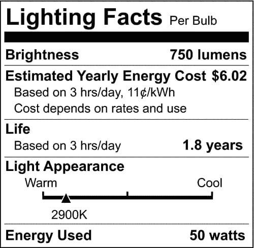 Satco S3427 1/Card 120V 50-Watt T4 GY6.35 Base Light Bulb, Clear