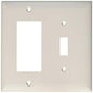 PASS & SEYMOUR TP126WCC12 2 Gang 1 Decorator Opening Nylon Wall Plate, White