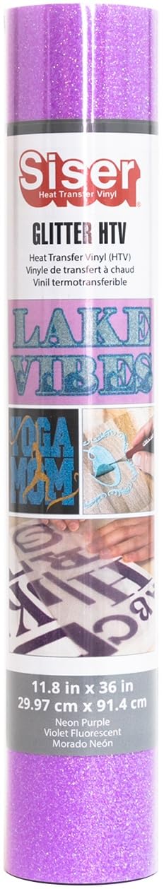 Siser NEON HTV Vinyl Glitter RL Purpl