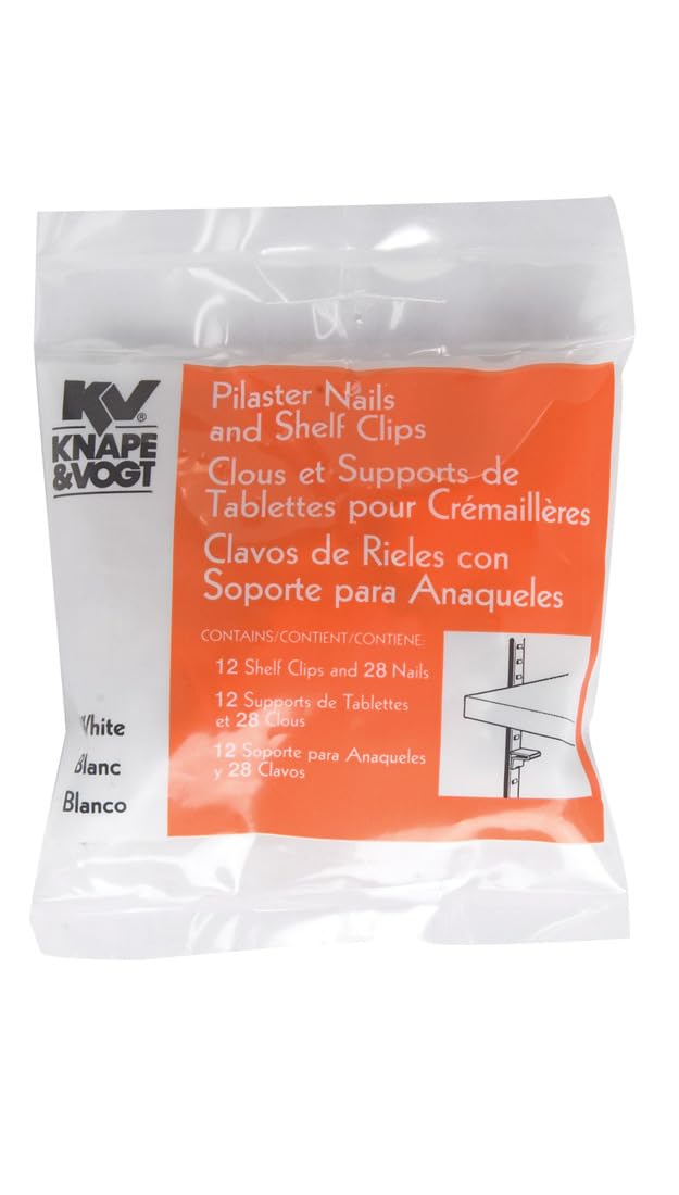 Knape & Vogt 256SP-WH Shelf Supports, White