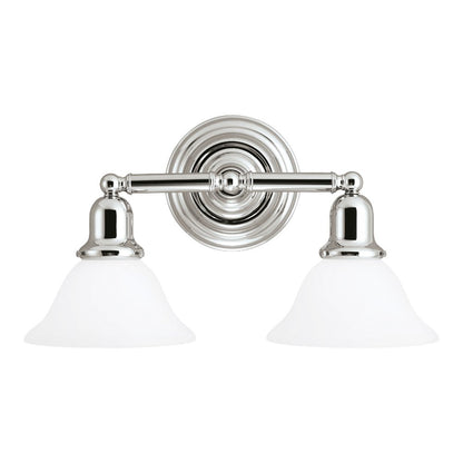 Sea Gull Lighting 44061-05 Sussex Wall/Bath Vanity Style Fixture, Two - Light, Chrome