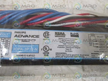 ADVANCE IOPA-3P32-2 BALLAST 120VNEW IN A BAG