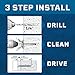 Tapcon 3/16 x 2-3/4 Inch Blue Climaseal Hex Head Concrete Anchors, 25 PCS, Corrosion Resistant Coating, Heavy-Duty Concrete and Masonry Screws, Superior Holding Strength, Drill Bit Sold Separately