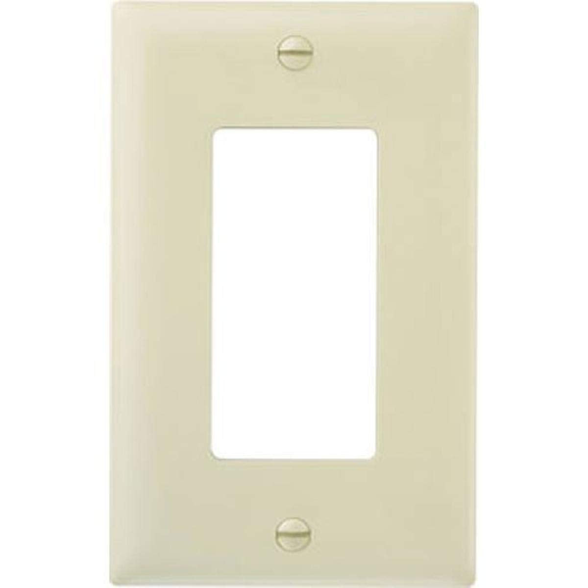 Legrand-Pass & Seymour TP26ICP Trade Master Nylon Wall Plate with One Decorator Opening, One Gang, Ivory