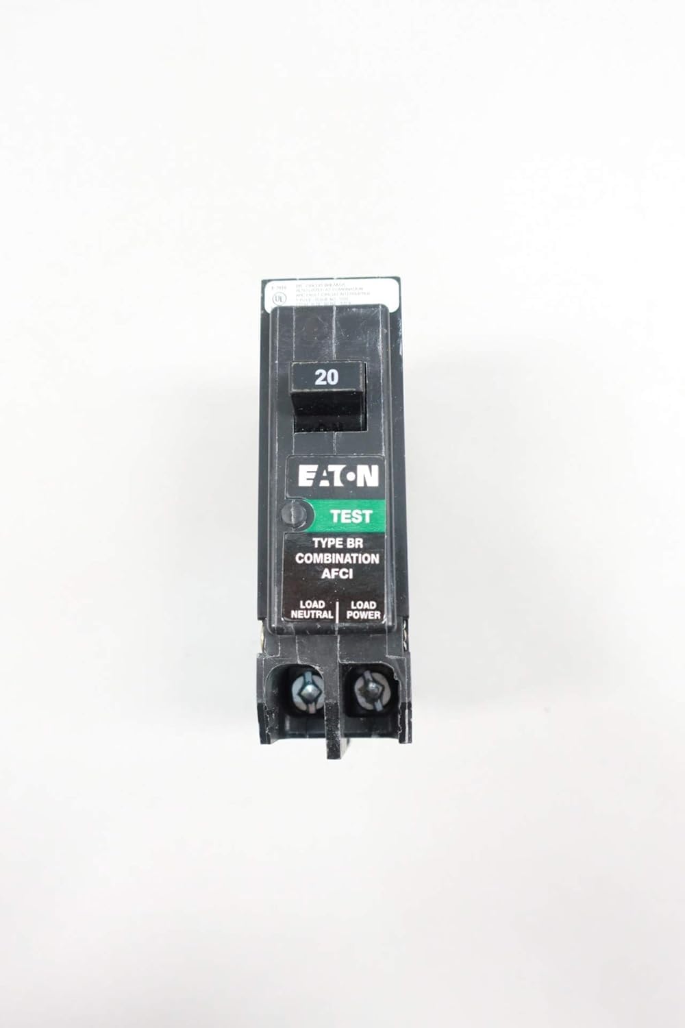 Eaton BRP120AF 20 amps Combination AFCI Single Pole Circuit Breaker, Black