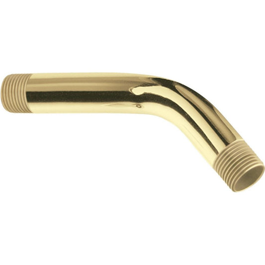 Moen 10154P 6-Inch Shower Arm with 1/2-Inch IPS Connections, Polished Brass