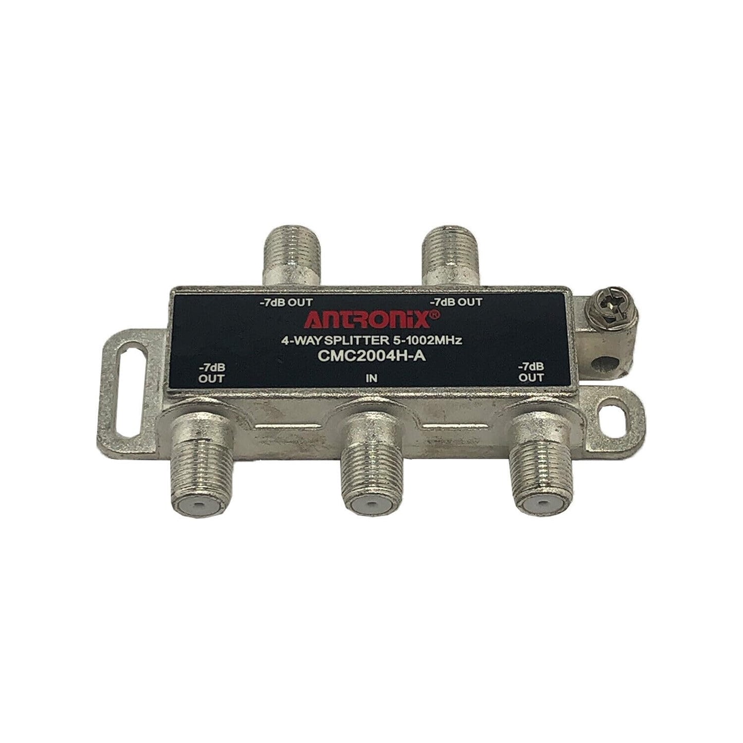 Antronix CMC2004H 4-Way- (5) Pack - Horizontal Splitter (4) -7db Ports 5-1002 MHz High Performance Profession Quality for Coax Cable TV & Internet Factory Sealed with Screws