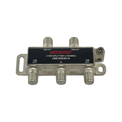 Antronix CMC2004H 4-Way- (5) Pack - Horizontal Splitter (4) -7db Ports 5-1002 MHz High Performance Profession Quality for Coax Cable TV & Internet Factory Sealed with Screws