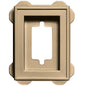 Builders Edge 130130002045 Recessed Mini Mounting Block 045, Sandstone Maple