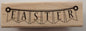 Holiday Easter Banner Flags Craft Smart Woodern Rubber Stamp