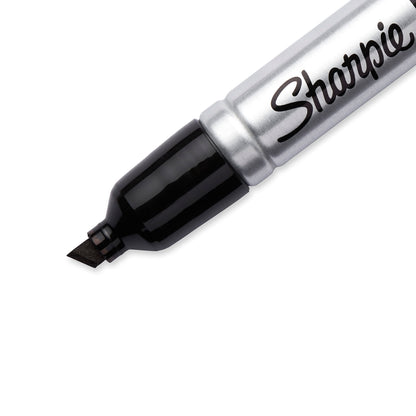 Sharpie King Size Permanent Marker, Large Chisel Tip, Great for Poster Boards, Black, 4 Count