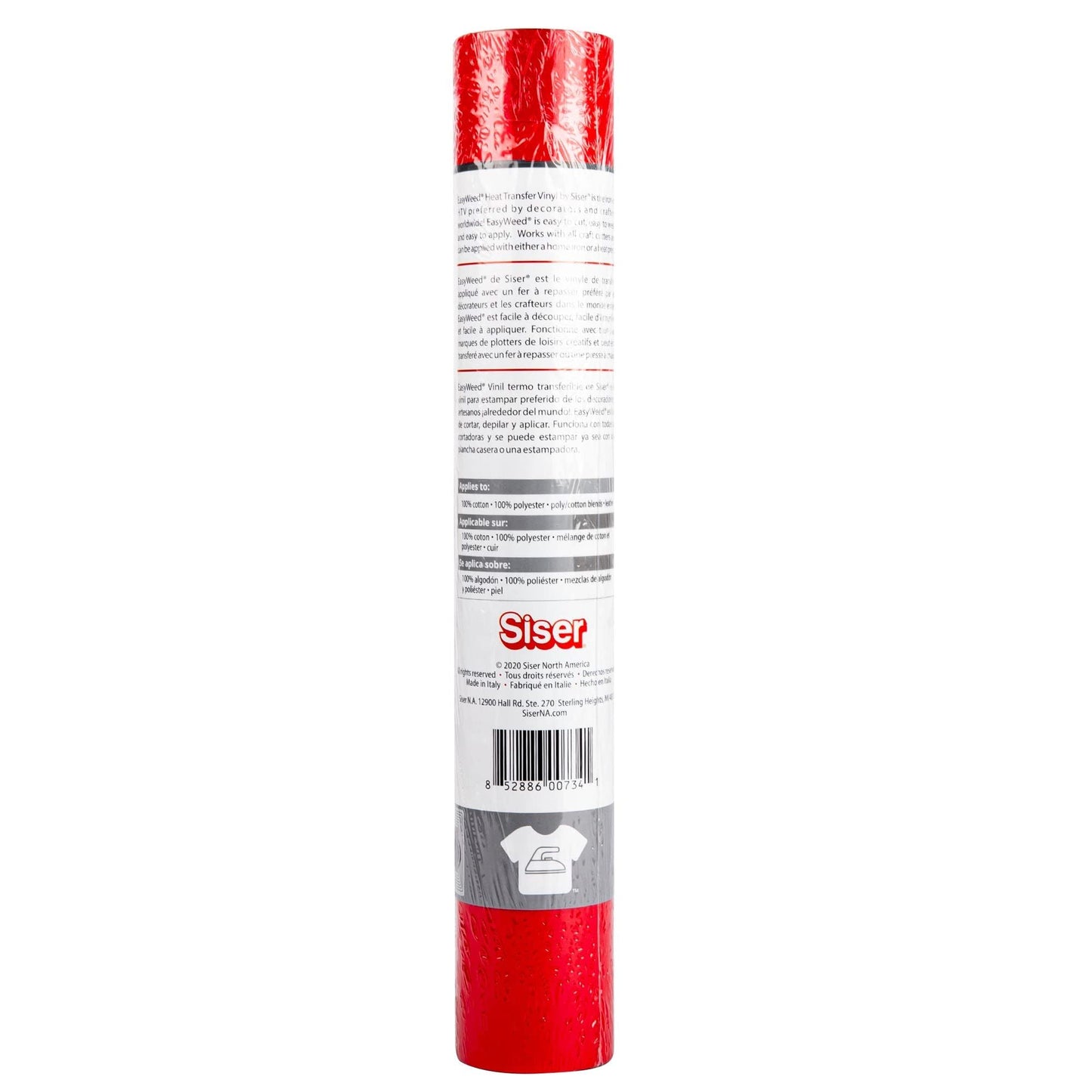 Siser Easyweed Heat Transfer Vinyl, Bright Red