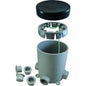 Cantex 5133760 Floor Box Base, Pvc, Round, 90.0 Cu. In.