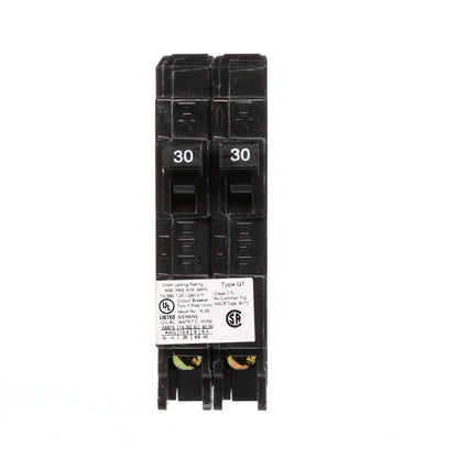 Siemens Q3030 Two 30-Amp Single Pole 120-Volt Circuit Breaker