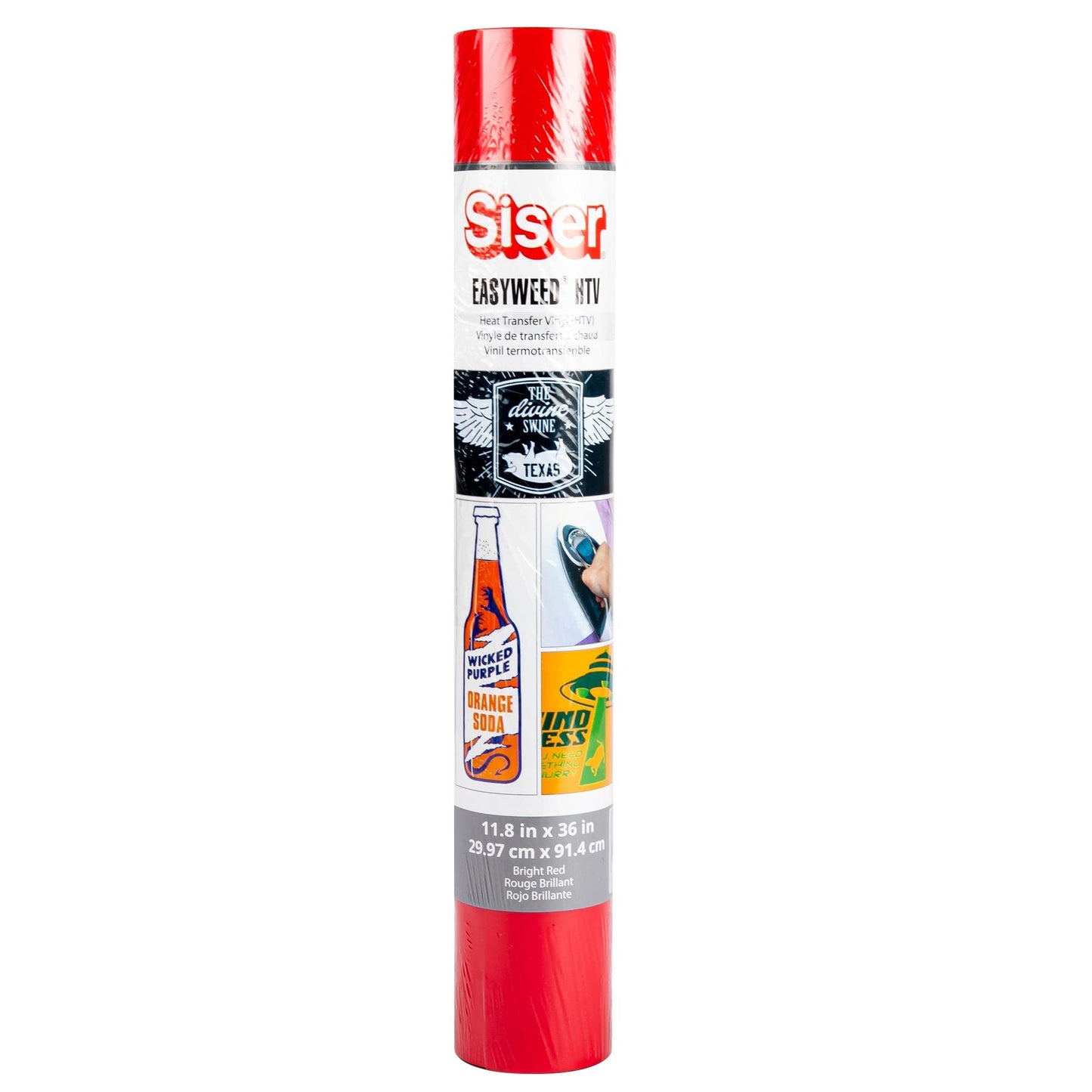 Siser Easyweed Heat Transfer Vinyl, Bright Red