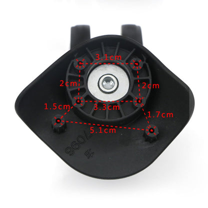 Super Ma 360 Swivel Luggage Mute Wheel Suitcase Replacement Repair Wheels 053(Couple Wheel)