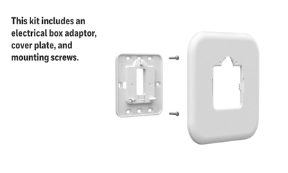 Honeywell Home Cover Plate & Electrical Box Adaptor