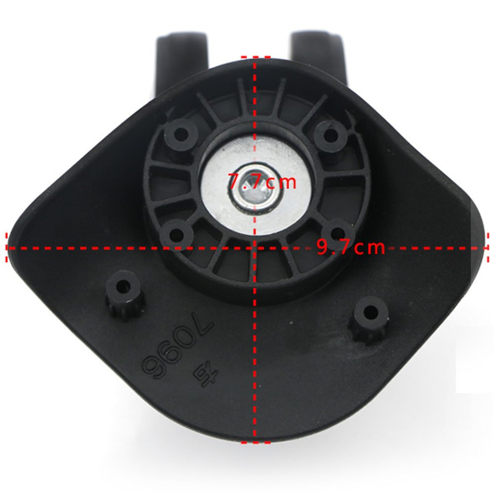 Super Ma 360 Swivel Luggage Mute Wheel Suitcase Replacement Repair Wheels 053(Couple Wheel)