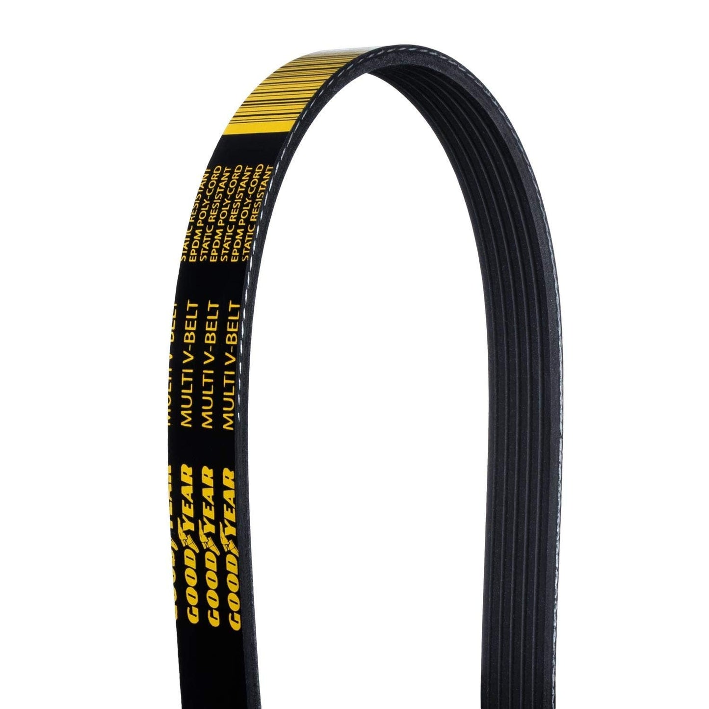 Goodyear Belts 1060772 Serpentine Belt, 6-Rib, 77.2" Length for 1982-2020 for 2009-2010 Blue Bird & 2013-2015 Cadillac & 2014-2015 Chevrolet & 2