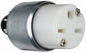 Legrand Pass & Seymour PS615CACC20 15 Amp 250V Armored Straight Blade Connector, NEMA 6-15R, Silver/White (1 Count)